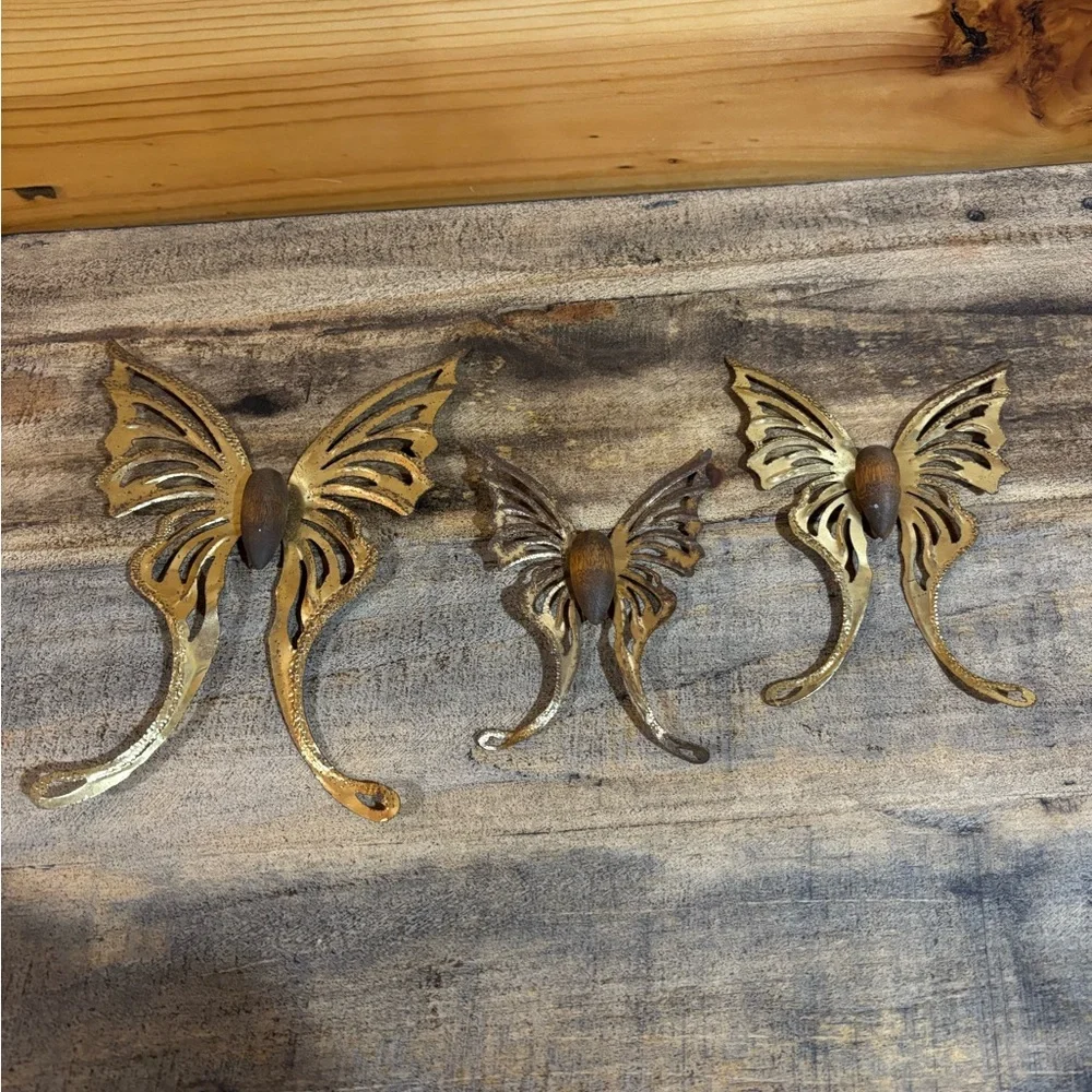 Vintage Home Interior MCM‎ Butterfly Wall Hooks